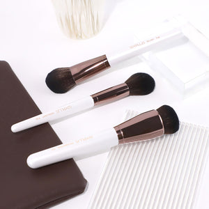 3Pcs pearl white Makeup Brush set